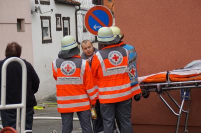 Brand in einem Einfamilienhaus mit einer toedlich verletzten Person in Weil im Schoenbuch